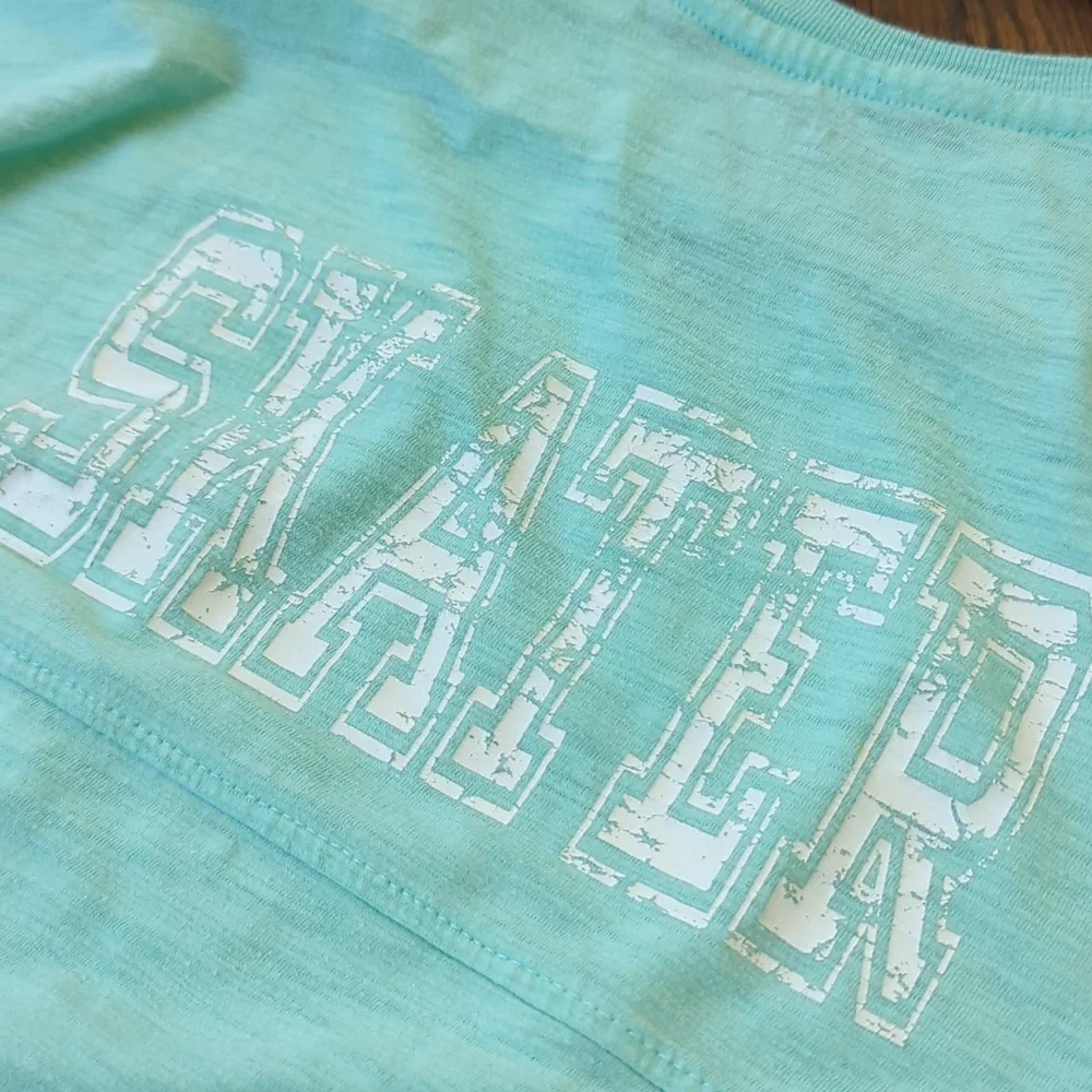 BOXERCRAFT I Mint Green Raglan Striped Long Sleeve Figure Skater Shirt Top, YL